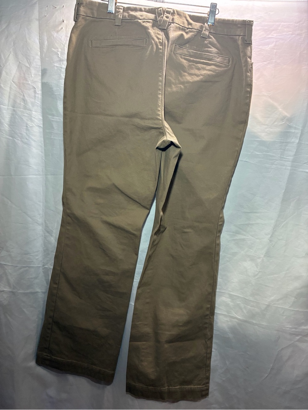 Duluth Trading Co Olive Wide-Leg Utility Jeans - Picture 3 of 14